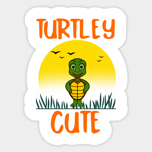 TURTLEY Cute Turtle Sticker by SartorisArt1